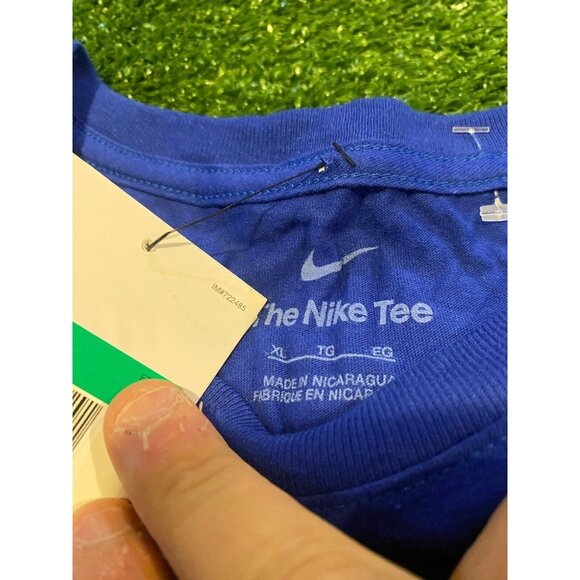 Nike Buffalo Bills shirt mens extra large blue spell out josh allen red NFL X - Picture 3 of 11